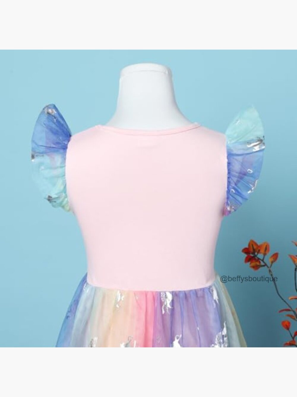 Girls Tulle Tutu Princess Party Dress Unicorn Birthday Tutu Skirt - Picture 3 of 7